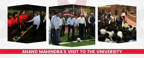Anand Mahindra's Visit to the University