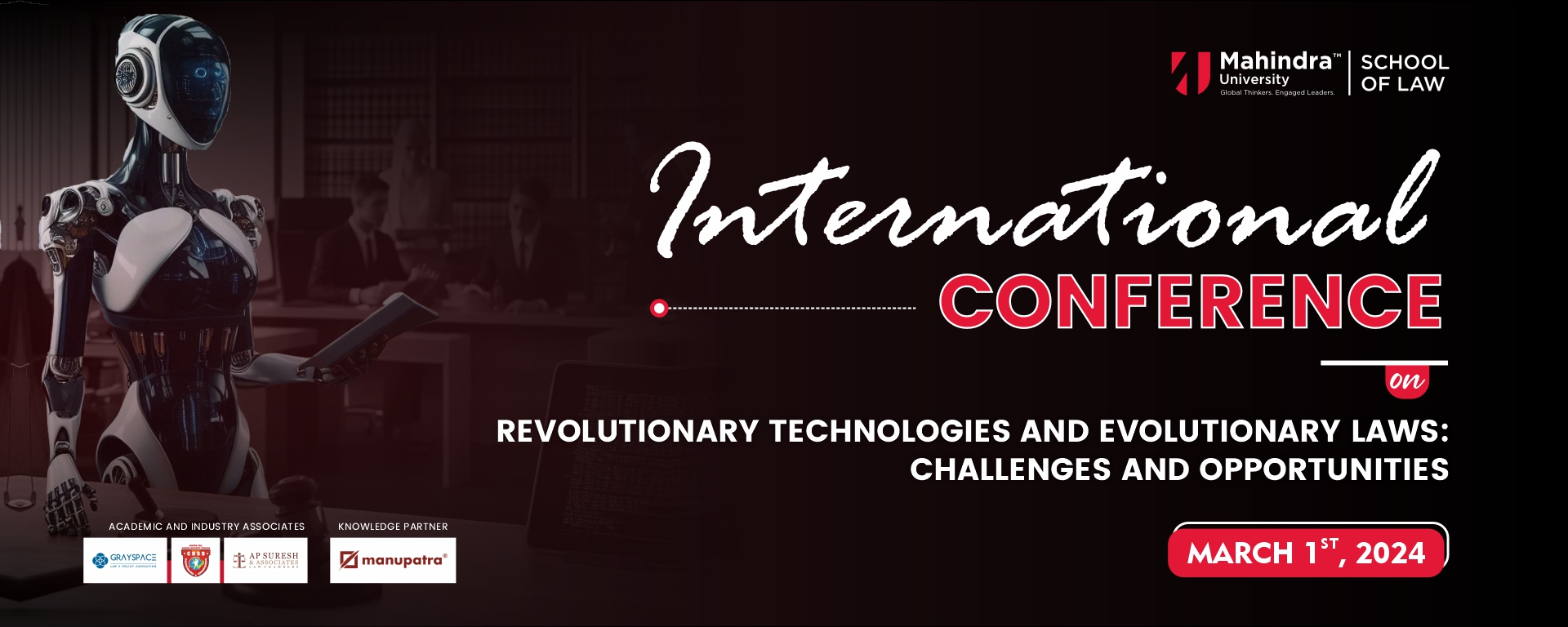 INTERNATIONAL LAW AND TECHNOLOGY CONFERENCE ON REVOLUTIONARY TECHNOLOGIES AND EVOLOUTIONARY LAWS CHALLENGES AND OPPORTUNITIES 1920x768