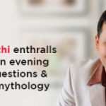 Amish Tripathi enthralls students in an evening filled with questions and answers on mythology